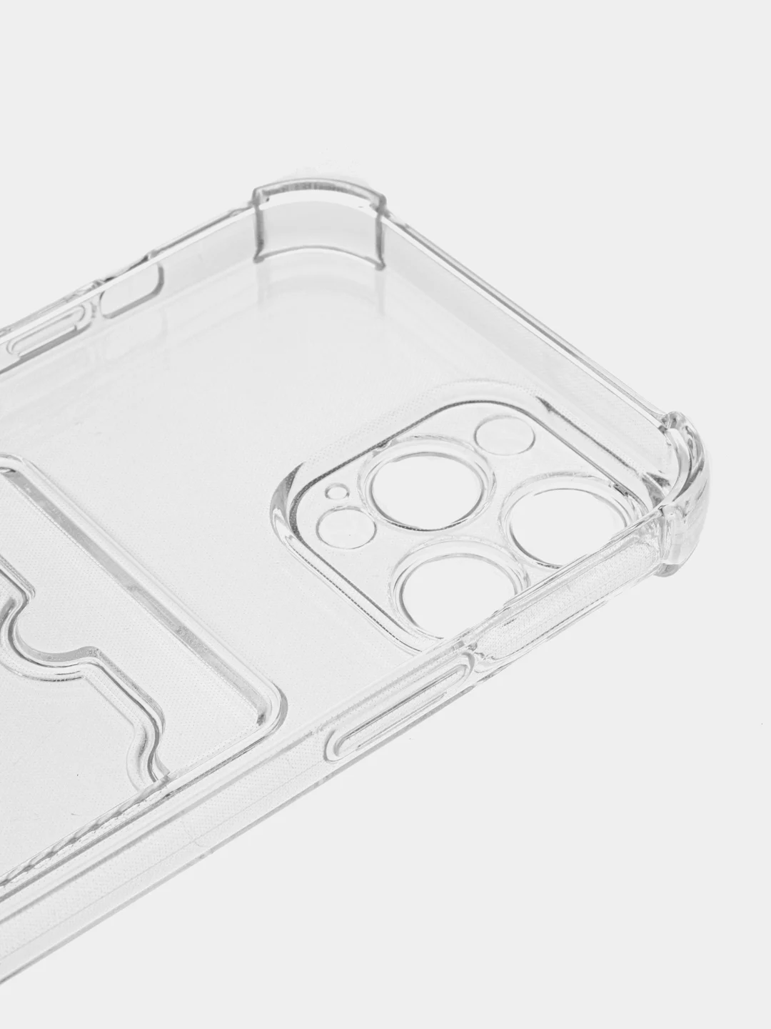Прозрачный чехол с карманом для карт iPhone 11, 12, 13, 14, Pro, Pro Max, айфон