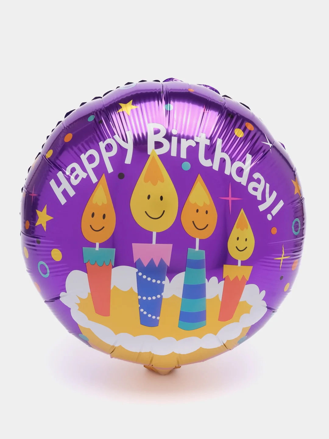 Аметистовый воздушные шары Happy Birthday, фольгированные шарики, шар на день рождения, 45 см, 4 вида