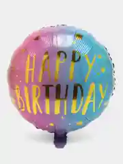 Багровый воздушные шары Happy Birthday, фольгированные шарики, шар на день рождения, 45 см, 4 вида