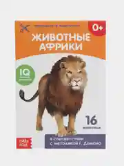 Обучающая книжка по методике Г. Домана Животные Африки, 20 страниц