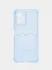 Синий меланж чехол для Xiaomi Redmi Note 12 5G, Poco X5 (Сяоми Нот 12 5Г, Поко Х5), прозрачный