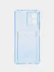 Синий меланж чехол для Xiaomi Redmi Note 12 5G, Poco X5 (Сяоми Нот 12 5Г, Поко Х5), прозрачный