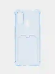 Синий меланж чехол для Tecno Spark 7 (Техно Спарк 7), прозрачный, силиконовый