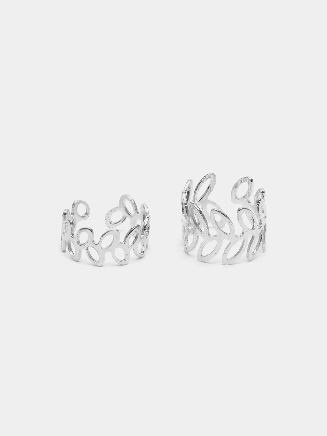 Серебряный серьги каффы, 5 штук, серьги без прокола, серьги зажимы