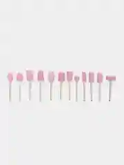 Фреза корундовая для маникюра, набор 12 шт, хвостовик 2.3 mm
