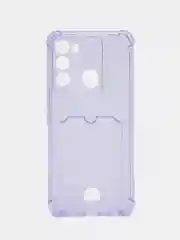 Лавандовый чехол для Tecno Spark 9 Pro 8С GO 2023 Pop 6 Pro, Camon 19 Neo Pova 2 с карманом для карты