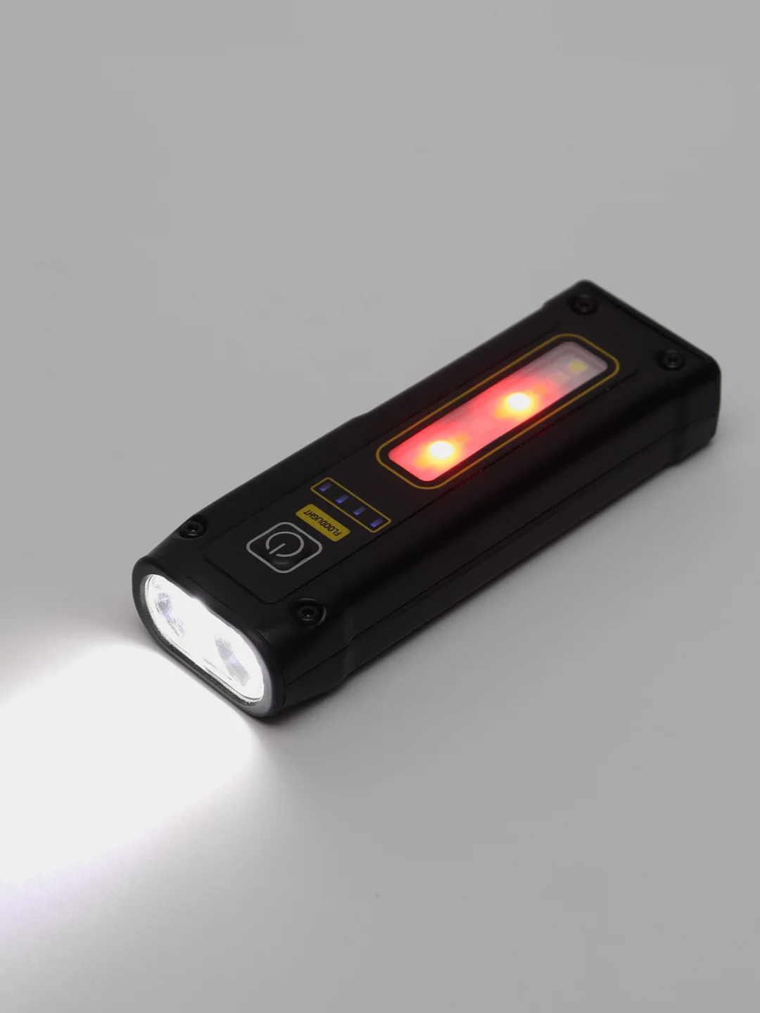 Черный светодиодный ручной фонарь с аккумулятором, магнитом, COB, с USB зарядкой, пауэрбанком
