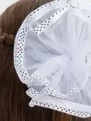 Бант белый, бантик школьный, большой, пышный