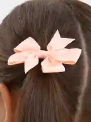 Бежевый бантики резинки для волос детские "Bows", бантики для девочек, 2 штуки