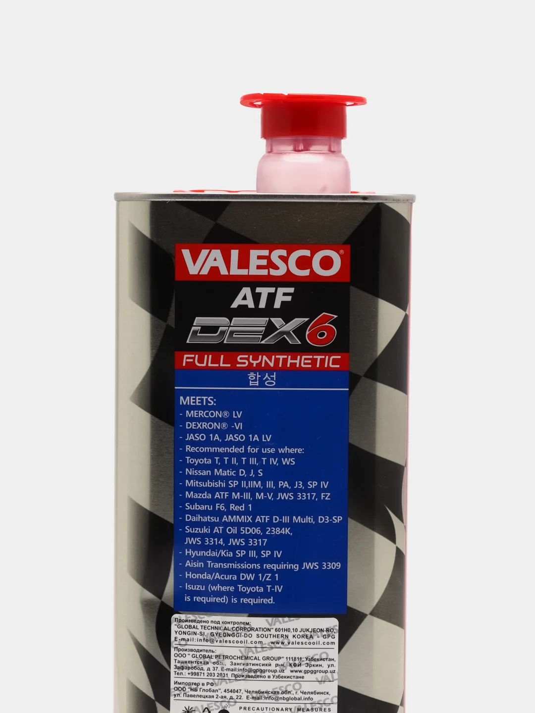 Масло VALESCO ATF Dexron VI трансмиссионное, 4 л