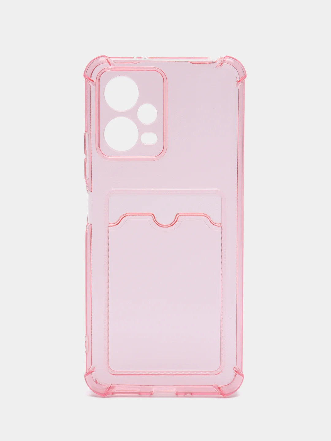 Розовый чехол для Xiaomi Redmi Note 12 5G, Poco X5 (Сяоми Нот 12 5Г, Поко Х5), прозрачный