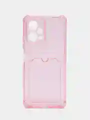 Розовый чехол для Xiaomi Redmi Note 12 5G, Poco X5 (Сяоми Нот 12 5Г, Поко Х5), прозрачный
