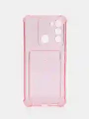 Розовый чехол Tecno Spark Go 2022, Spark 8C силиконовый, Техно Спарк Го 2022, Спарк 8С прозрачный