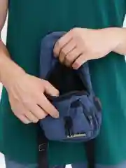 Серый сумка мужская через плечо, USB-переходник, слинг, барсетка