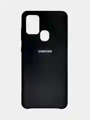 Угольный чехол Samsung Galaxy A21s, Самунг Галакси А21с силиконовый Silicone Cover с закрытым низом