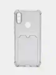 Серый силиконовый чехол Xiaomi Redmi Note 7, Note 7 Pro (Сяоми Нот 7, Нот 7 Про), прозрачный