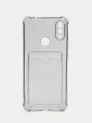 Серый силиконовый чехол Xiaomi Redmi Note 7, Note 7 Pro (Сяоми Нот 7, Нот 7 Про), прозрачный