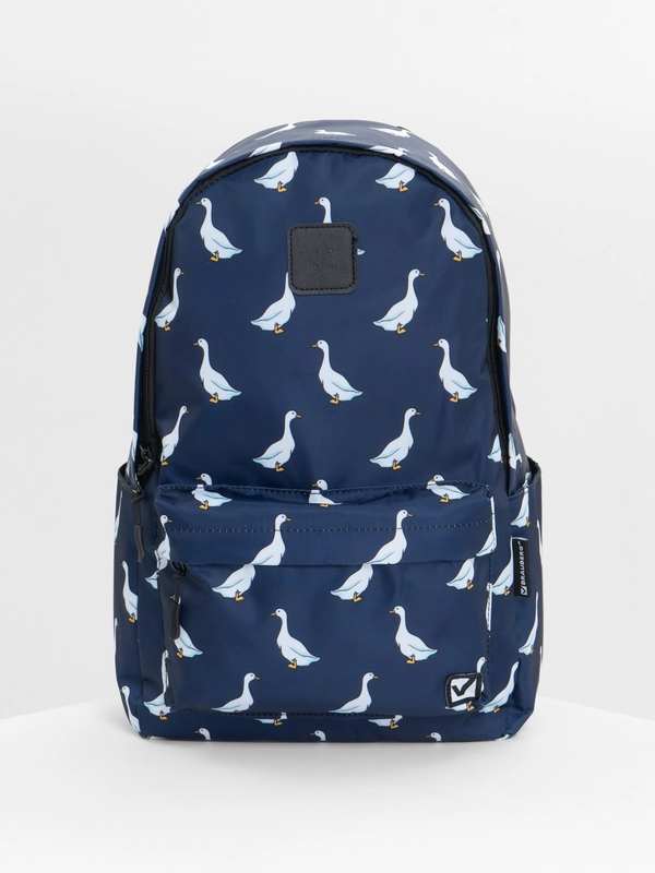 Рюкзак школьный для девочки подростка Brauberg Positive карман-антивор, Ducks 271681