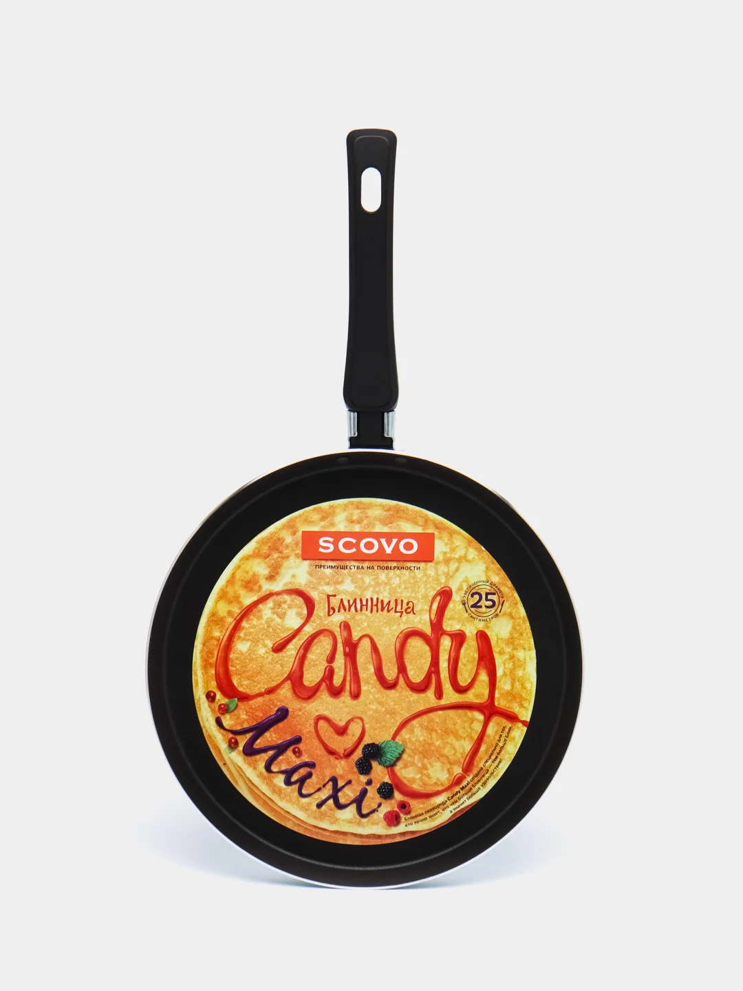 Сковорода блинная с антипригарным покрытием, 25 см, "Candy maxi"