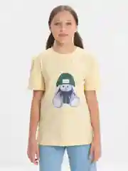 Желтый футболка детская