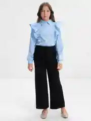 Черный брюки школьные для девочки, кюлоты, палаццо, клёш, килоты