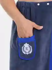 Синий килт для сауны и бани для мужчин