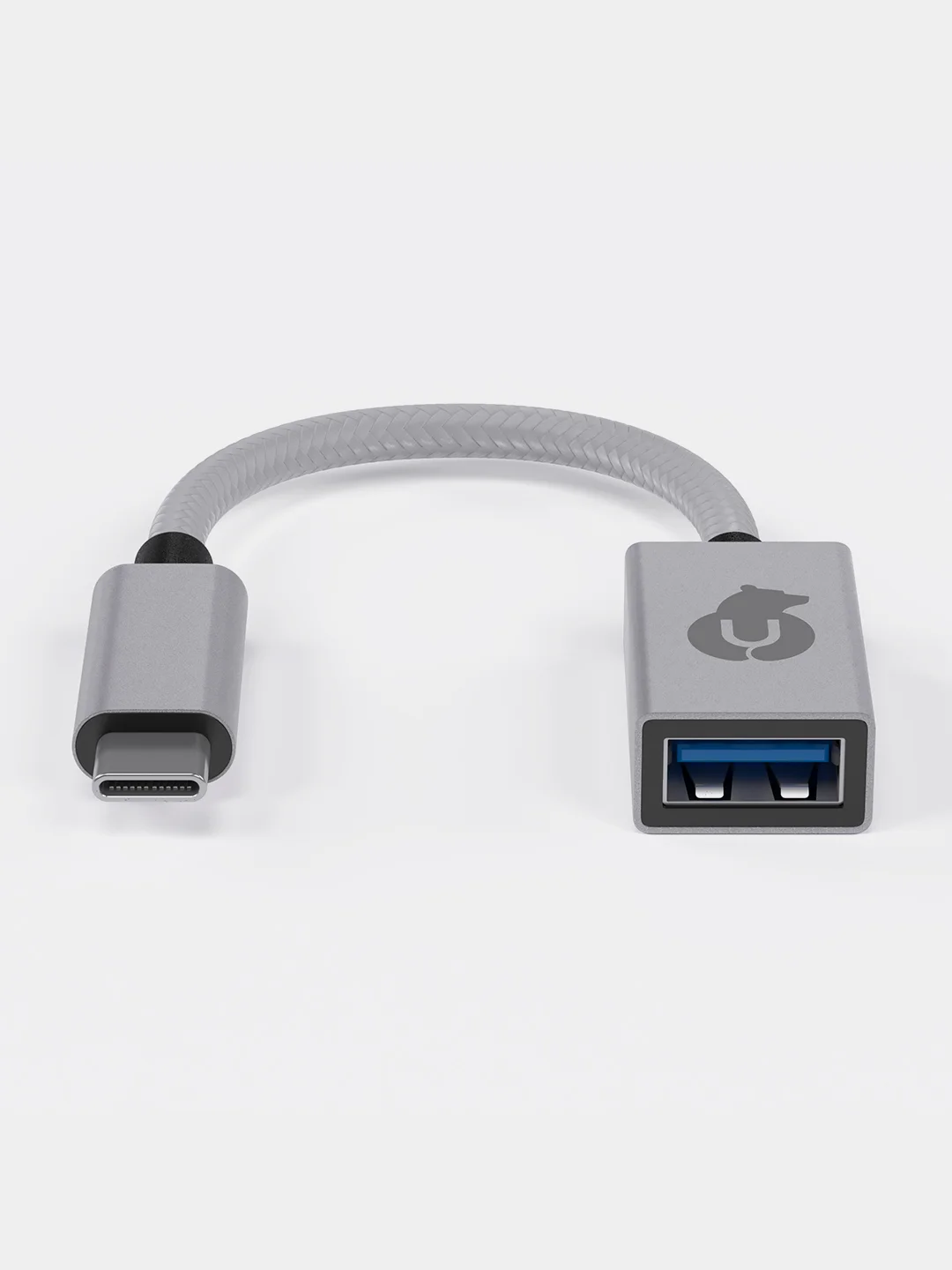 Серебряный адаптер uBear LINK USB-С - USB-A