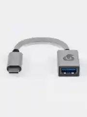 Серебряный адаптер uBear LINK USB-С - USB-A