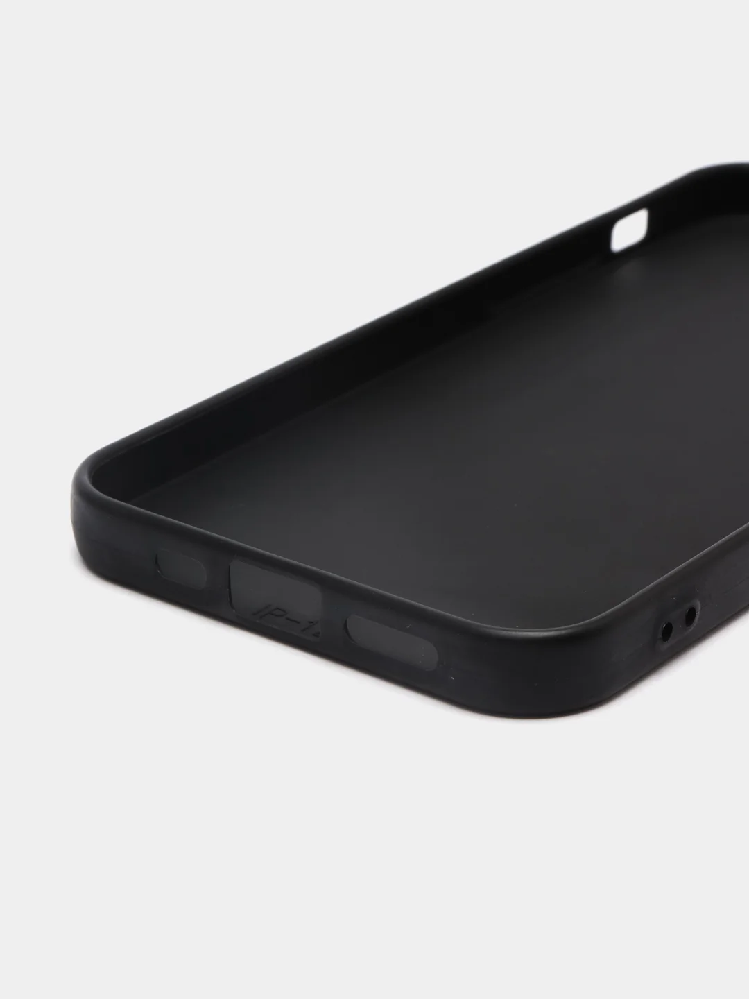 Угольный чехол для iPhone "Black Love PKt" 5/5s/se, 7/8, XR, X/XS Max, 11, 12 Pro, pkt