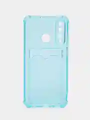 Голубой чехол для Huawei Honor 10i/20E, Хонор 10ай/е, с отсеком для карт, картхолдер, защита углов