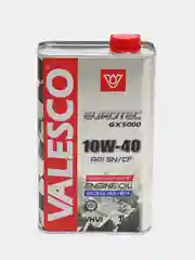 Масло VALESCO Eurotec GX 5000 10/40 API SN/CF п/синтетическое, 1 л