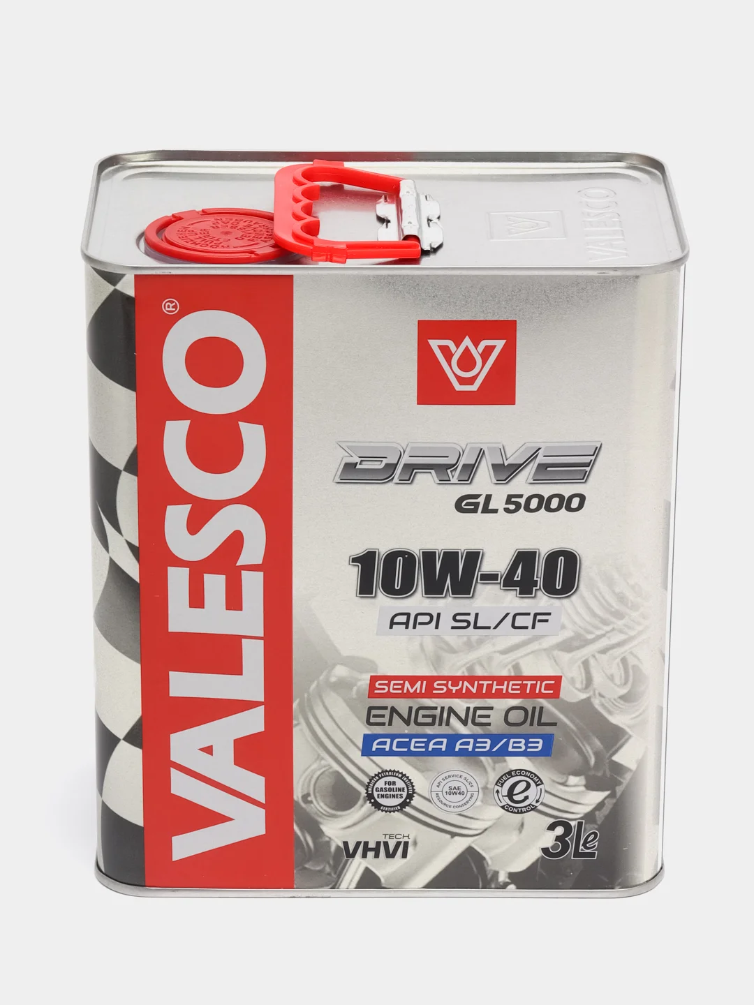 Масло VALESCO DRIVE GL 5000 10/40 API SL/CF п/синтетическое, 3 л