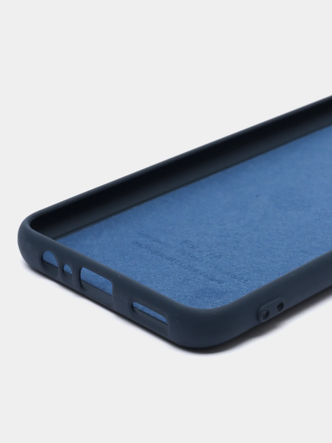 Темно-синий чехол силиконовый для Huawei Honor X7a (Хуавей Хонор Х7а) Silicone Cover
