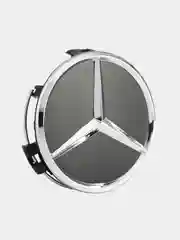 Черный колпачок на ступицу Mercedes, 75 мм