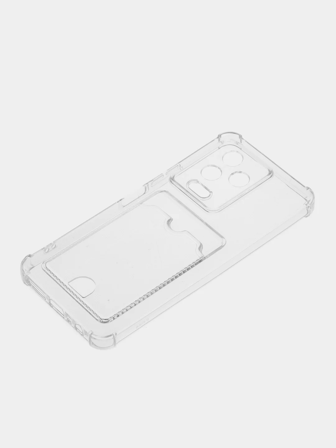 Марсала чехол для Infinix Note 12 Pro 4G, прозрачный, с карманом для карты
