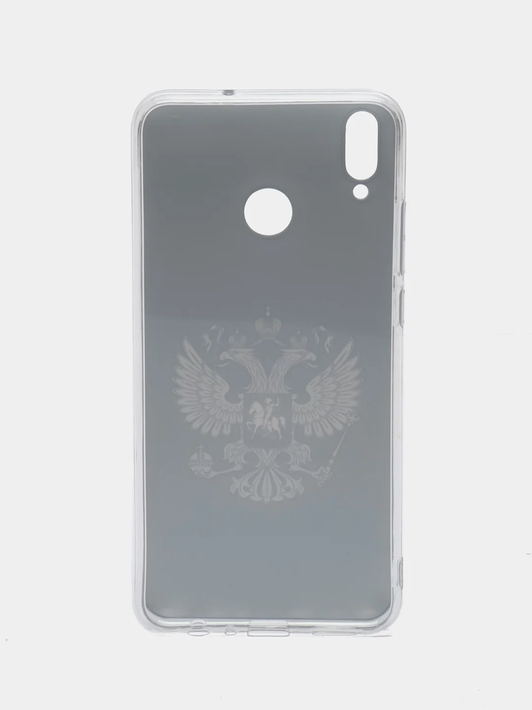 Приглушённый хаки силиконовый чехол на Honor 8X / Хонор 8Х прозрачный, с рисунком, защита камеры