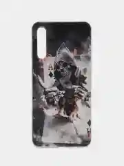 Песочный хаки силиконовый чехол на Samsung Galaxy A50/A30s / Самсунг А50/А30s прозрачный, с рисунком