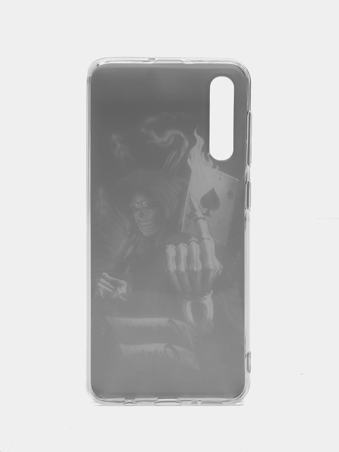Зелёный хаки силиконовый чехол на Samsung Galaxy A50/A30s / Самсунг А50/А30s прозрачный, с рисунком