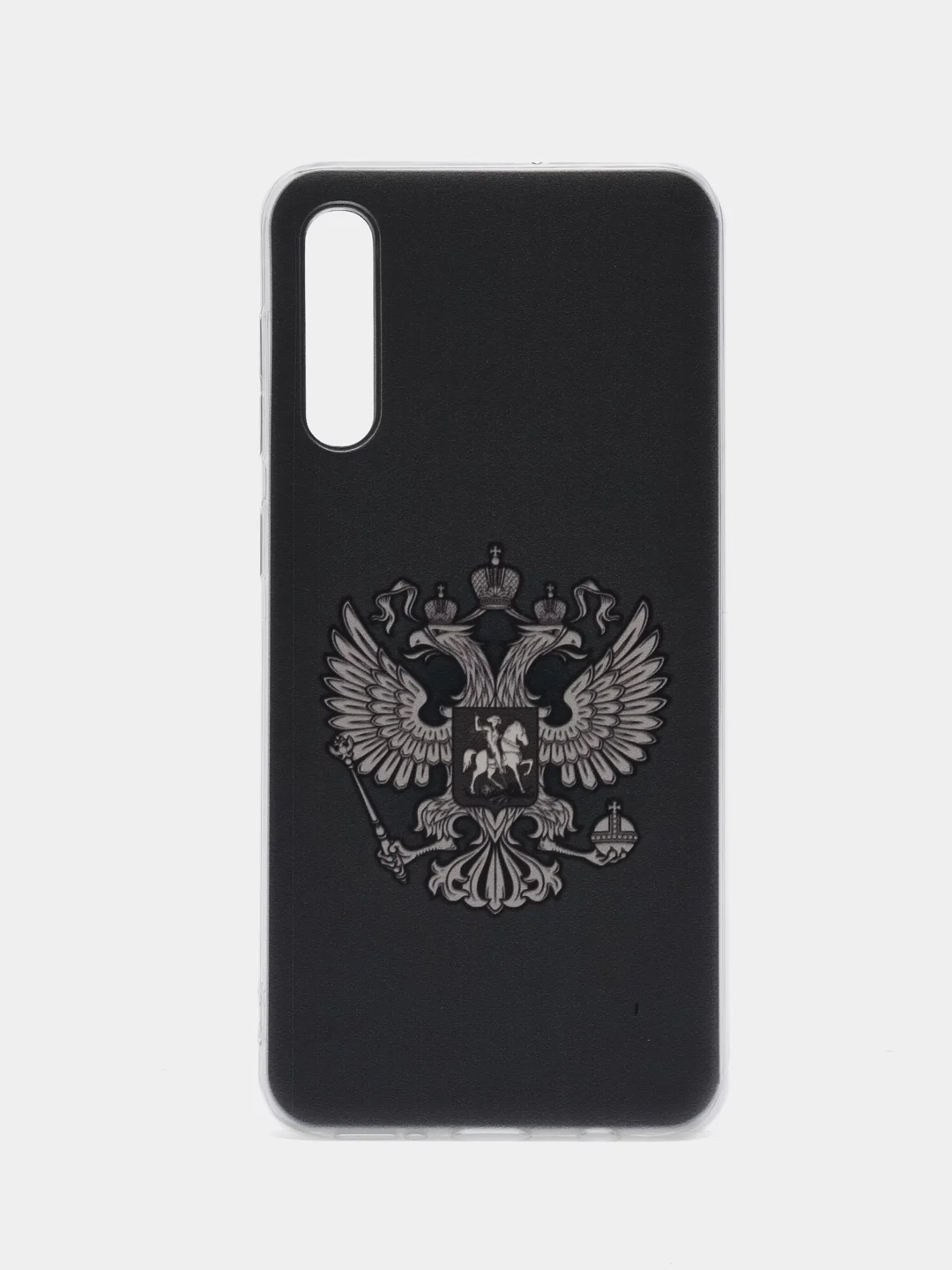 Приглушённый хаки силиконовый чехол на Samsung Galaxy A50/A30s / Самсунг А50/А30s прозрачный, с рисунком