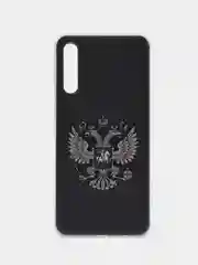Приглушённый хаки силиконовый чехол на Samsung Galaxy A50/A30s / Самсунг А50/А30s прозрачный, с рисунком