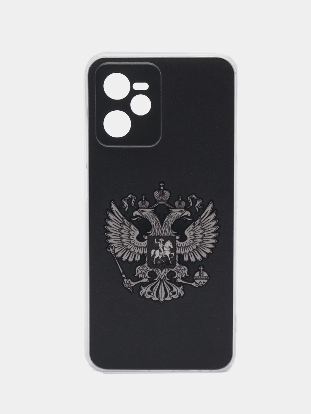 Приглушённый хаки силиконовый чехол на Realme C35 / Реалми С35 прозрачный, с рисунком, защита камеры