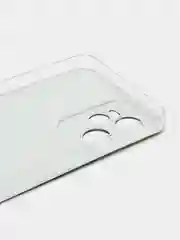 Приглушённый хаки силиконовый чехол на Realme C35 / Реалми С35 прозрачный, с рисунком, защита камеры