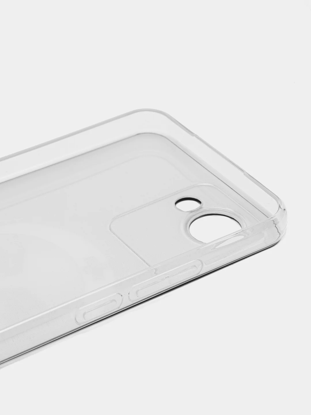 Бронзовый силиконовый чехол на Realme C30 / Реалми С30 прозрачный, с рисунком, защита камеры