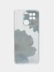 Лазурный чехол на Xiaomi Redmi 10C / Сяоми Редми 10С прозрачный, с рисунком, защита камеры