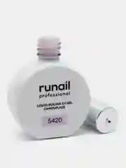 Молочный уф гель для наращивания/Цветной жидкий уф гель/Гель лак Runail Professional, 15 мл