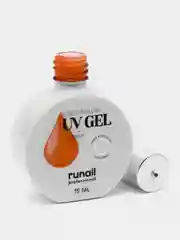 Оранжевый уф гель для наращивания/Цветной жидкий уф гель/Гель лак Runail Professional, 15 мл