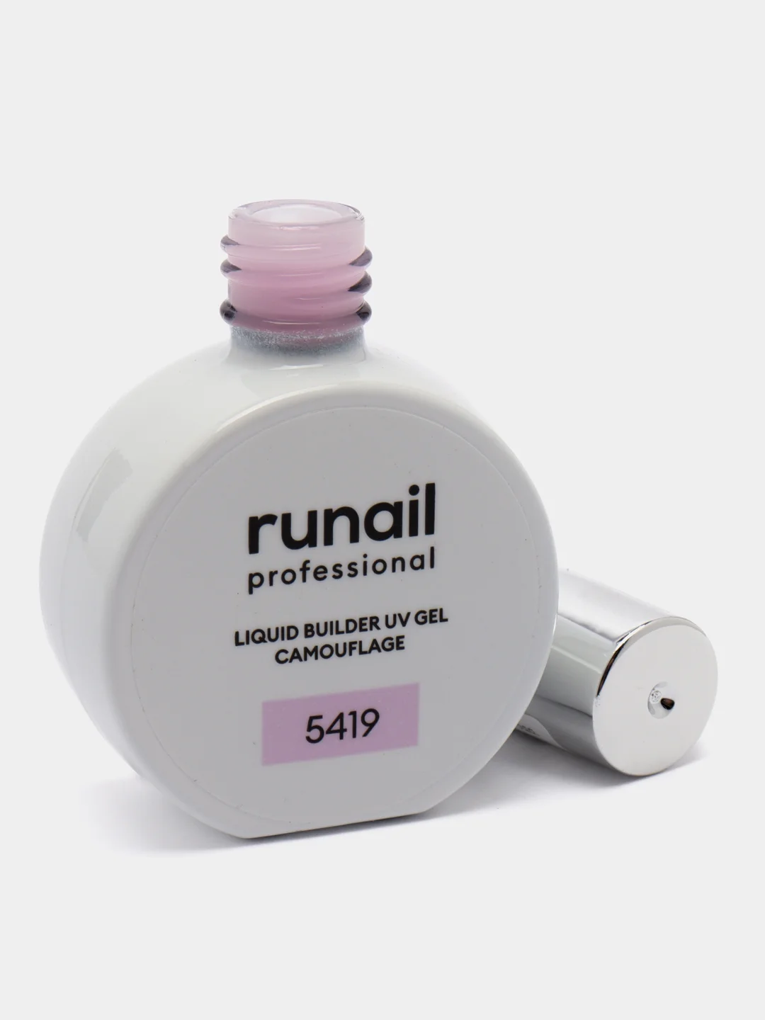 Медный уф гель для наращивания/Цветной жидкий уф гель/Гель лак Runail Professional, 15 мл