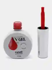 Красный уф гель для наращивания/Цветной жидкий уф гель/Гель лак Runail Professional, 15 мл