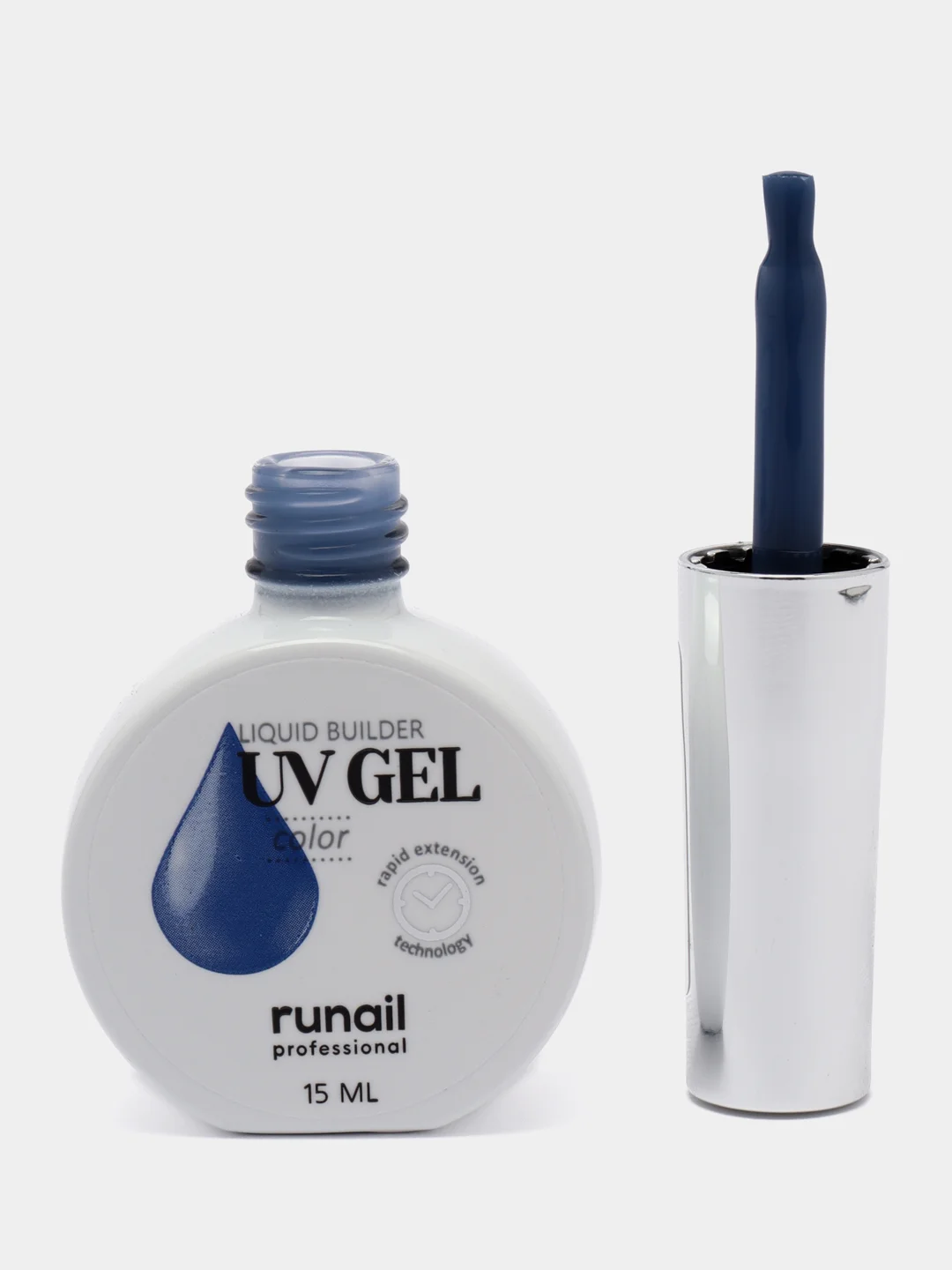 Морской уф гель для наращивания/Цветной жидкий уф гель/Гель лак Runail Professional, 15 мл