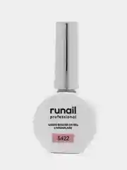 Розовый уф гель для наращивания/Цветной жидкий уф гель/Гель лак Runail Professional, 15 мл